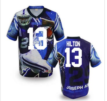 Indianapolis Colts #13 TY Hilton Stitched NFL Elite Fanatical Version Jersey (2)