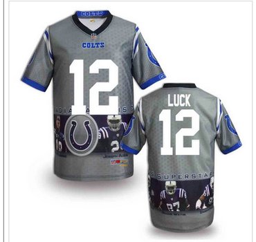 Indianapolis Colts #12 Andrew Luck Stitched NFL Elite Fanatical Version Jersey (6)