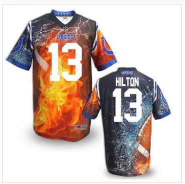 Indianapolis Colts #13 TY Hilton Stitched NFL Elite Fanatical Version Jersey (9)