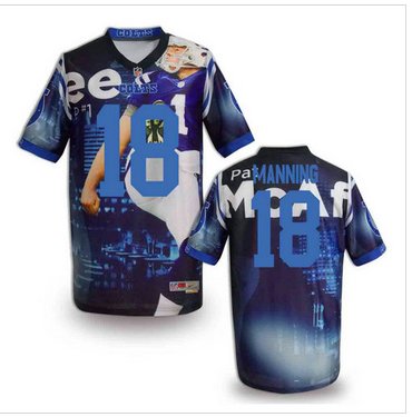 Indianapolis Colts #18 Peyton Manning Stitched NFL Elite Fanatical Version Jersey (3)