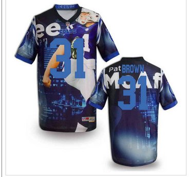 Indianapolis Colts #31 Donald Brown Stitched NFL Elite Fanatical Version Jersey (3)