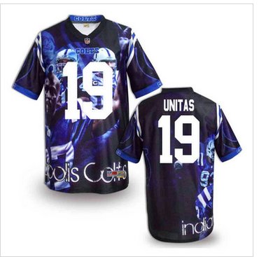Indianapolis Colts #19 Johnny Unitas Stitched NFL Elite Fanatical Version Jersey (4)