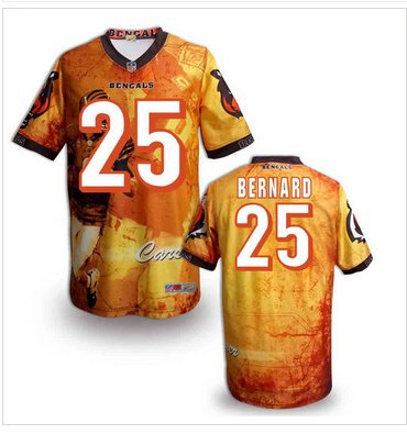 Cincinnati Bengals #25 Giovani Bernard Stitched NFL Elite Fanatical Version Jersey (4)