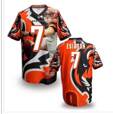 Cincinnati Bengals #7 Boomer Esiason Stitched NFL Elite Fanatical Version Jersey (5)