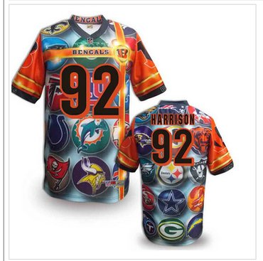 Cincinnati Bengals 92# James Harrison Stitched NFL Elite Fanatical Version Jersey (10)