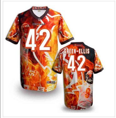 Cincinnati Bengals 42# Green-Ellis Stitched NFL Elite Fanatical Version Jersey (8)