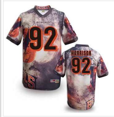 Cincinnati Bengals 92# James Harrison Stitched NFL Elite Fanatical Version Jersey (11)