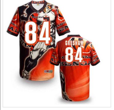 Cincinnati Bengals 84# Jermaine Gresham Stitched NFL Elite Fanatical Version Jersey (6)