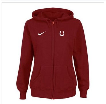 Women's NEW Indianapolis Colts Ladies Tailgater Full Zip Hoodie Red