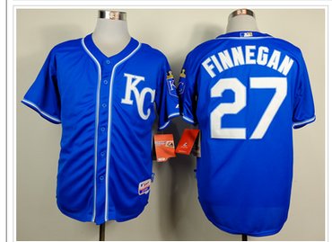 Kansas City Royals #27 Brandon Finnegan Light Blue Alternate 2 Cool Base Baseball Jersey