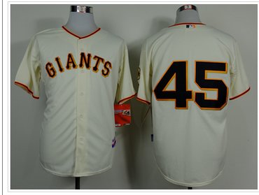 San Francisco Giants #45 Travis Ishikawa Cream Home Cool Base Baseball Jersey