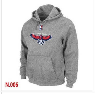 NBA Atlanta Hawks Pullover Hoodie Light Grey