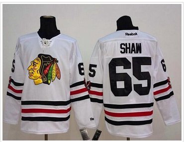 Chicago Blackhawks #65 Andrew Shaw White 2015 Winter Classic Stitched NHL Jersey