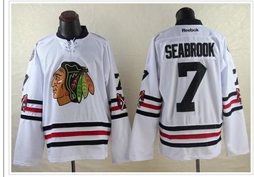 Chicago Blackhawks #7 Brent Seabrook White 2015 Winter Classic Stitched NHL Jersey
