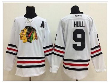Chicago Blackhawks #9 Bobby Hull White 2015 Winter Classic Stitched NHL Jersey