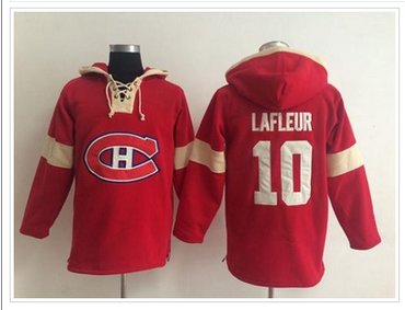 Montreal Canadiens #10 Guy Lafleur Red Pullover NHL Hoodie