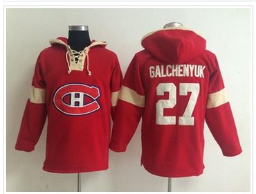 Montreal Canadiens #27 Alex Galchenyuk Red Pullover NHL Hoodie Montreal Canadiens #27 Alex Galchenyuk Red Pullover NHL Hoodie