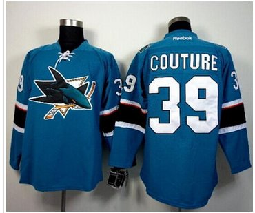 San Jose Sharks #39 Logan Couture Blue Stitched NHL Jersey San Jose Sharks #39 Logan Couture Blue Stitched NHL Jersey