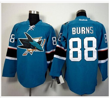San Jose Sharks #88 Brent Burns Blue Stitched NHL Jersey San Jose Sharks #88 Brent Burns Blue Stitched NHL Jersey