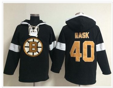 Boston Bruins #40 Tuukka Rask Black NHL Pullover Hoodie