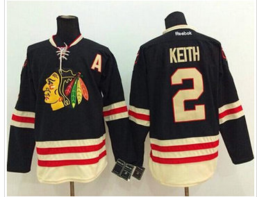 Chicago Blackhawks #2 Duncan Keith Black 2015 Winter Classic Stitched NHL Jersey