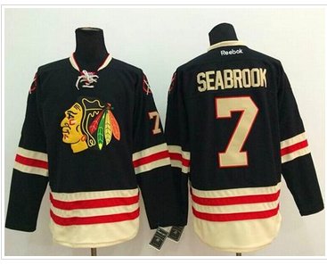 Chicago Blackhawks #7 Brent Seabrook Black 2015 Winter Classic Stitched NHL Jersey