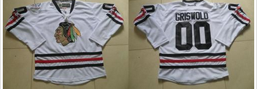 Chicago Blackhawks #00 Clark Griswold White 2015 Winter Classic Stitched NHL Jersey