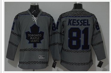 Toronto Maple Leafs #81 Phil Kessel Charcoal Cross Check Fashion Stitched NHL Jersey Toronto Maple Leafs #81 Phil Kessel Charcoal Cross Check Fashion Stitched NHL Jersey