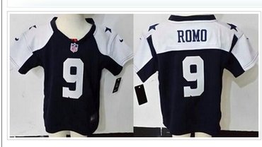 Toddler NEW Cowboys #9 Tony Romo Navy Blue Thanksgiving Stitched NFL Elite Jersey