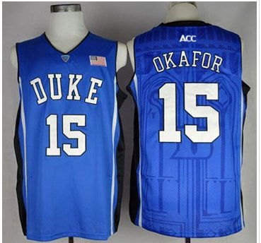 Blue Devils #15 Jahlil Okafor Blue Basketball Stitched NCAA Jersey Blue Devils #15 Jahlil Okafor Blue Basketball Stitched NCAA Jersey
