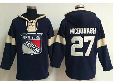 New York Rangers #27 Ryan McDonagh Navy Blue Pullover NHL Hoodie