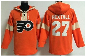 Philadelphia Flyers #27 Ron Hextall Orange Pullover NHL Hoodie