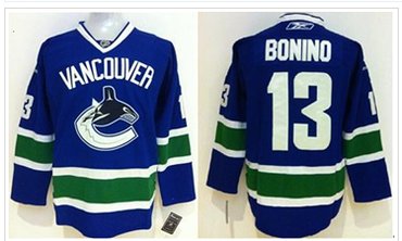 Vancouver Canucks #13 Nick Bonino Blue Stitched NHL Jersey