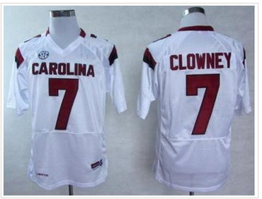 South Carolina Gamecocks 7 Jadeveon Clowney White College Football NCAA Jerseys