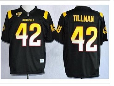 Arizona State Sun Devis (ASU) 42 Pat Tillman Black NCAA Jerseys Arizona State Sun Devis (ASU) 42 Pat Tillman Black NCAA Jerseys