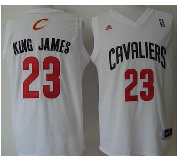 Cleveland Cavaliers #23 LeBron James White King James Stitched NBA Jersey
