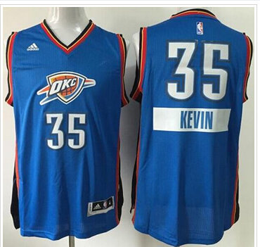 Oklahoma City Thunder #35 Kevin Durant Blue 2014-15 Christmas Day Stitched NBA Jersey
