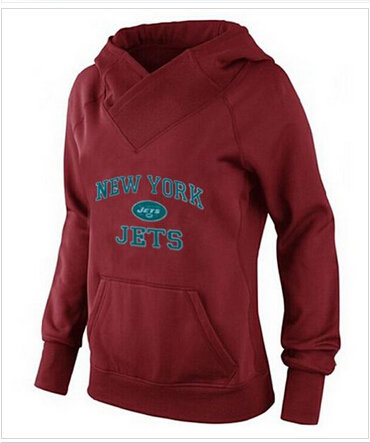 Women's New York Jets Heart & Soul Pullover Hoodie Red