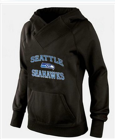 Women's Seattle Seahawks Heart & Soul Pullover Hoodie Black