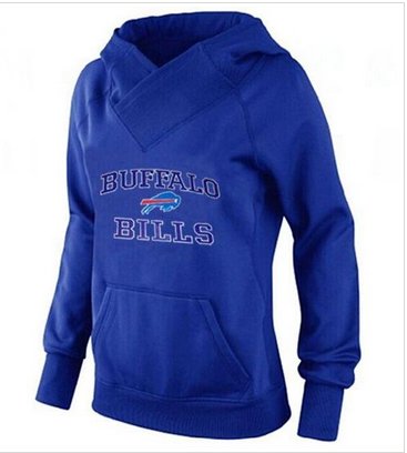 Women's Buffalo Bills Heart & Soul Pullover Hoodie Blue