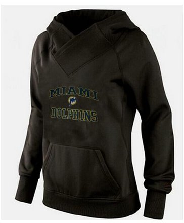 Women's Miami Dolphins Heart & Soul Pullover Hoodie Black