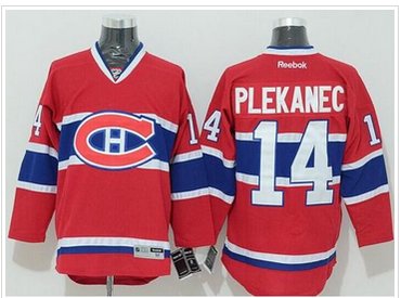 Montreal Canadiens #14 Tomas Plekanec Stitched Red New CH NHL Jersey