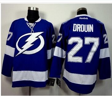 Tampa Bay Lightning #27 Jonathan Drouin Blue Stitched NHL Jersey