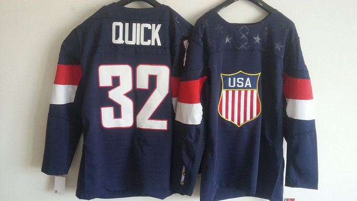 Team USA 2014 Olympic 32 Quick Navy Blue Stitched NHL Jerseys Team USA 2014 Olympic 32 Quick Navy Blue Stitched NHL Jerseys
