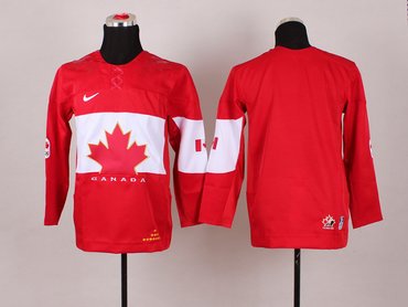 2014 Youth NHL Olympic Team Canada Red Stitched Jerseys