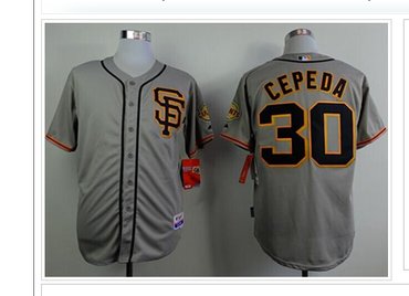 San Francisco Giants #30 Orlando Cepeda Grey Cool Base Baseball Jersey