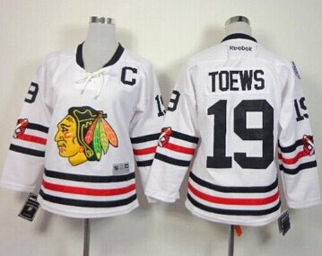 Women's Blackhawks #19 Jonathan Toews White 2015 Winter Classic NHL Jersey Women's Blackhawks #19 Jonathan Toews White 2015 Winter Classic NHL Jersey