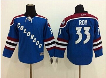 Youth Avalanche #33 Patrick Roy Blue Stitched NHL Jersey Youth Avalanche #33 Patrick Roy Blue Stitched NHL Jersey
