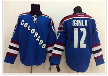Colorado Avalanche #12 Jarome Iginla Blue Third Stitched NHL Jersey Colorado Avalanche #12 Jarome Iginla Blue Third Stitched NHL Jersey