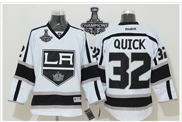 Kings #32 Jonathan Quick White Road 2014 Stanley Cup Champions Stitched NHL jersey Kings #32 Jonathan Quick White Road 2014 Stanley Cup Champions Stitched NHL jersey